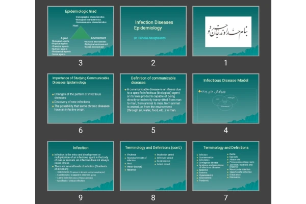 پاورپوینت Infection Diseases Epidemiology