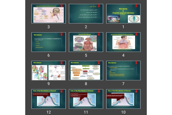 پاورپوینت Microbiota & Hospital-acquired infections