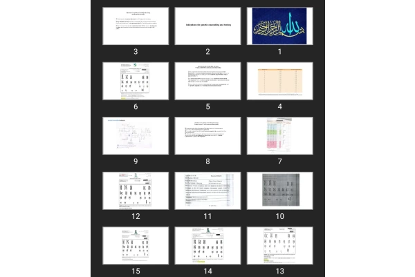 پاورپوینت Indications for genetic counselling and testing