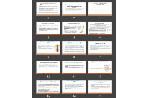 پاورپوینت Secretory Functions of the Alimentary Tract