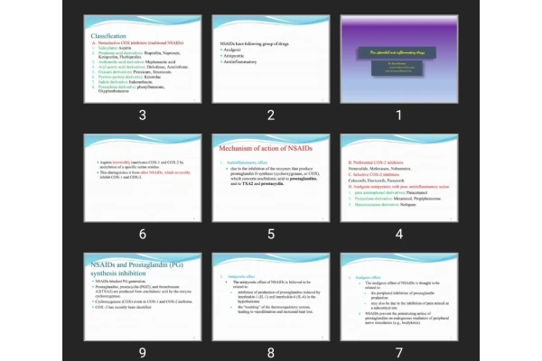 پاورپوینت Non steroidal anti inflammatory drugs