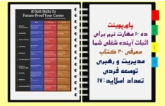 پاورپوینت ده 10 مهارت نرم برای اثبات آینده شغلی شما معرفی 30 کتاب مدیریت