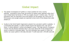 Presentation About Epidemiology Of Syphilis