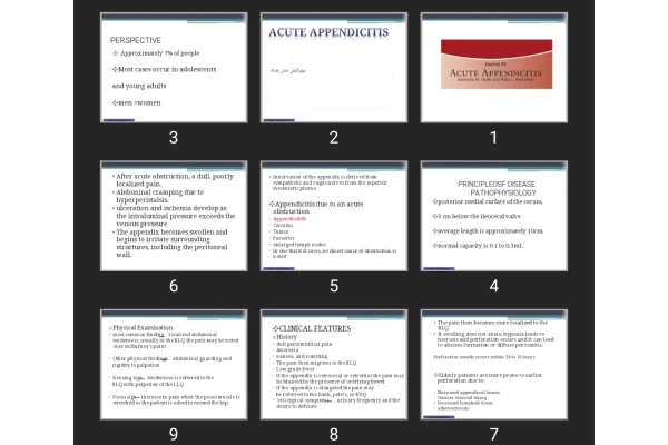 پاورپوینت Acute Appendicitis