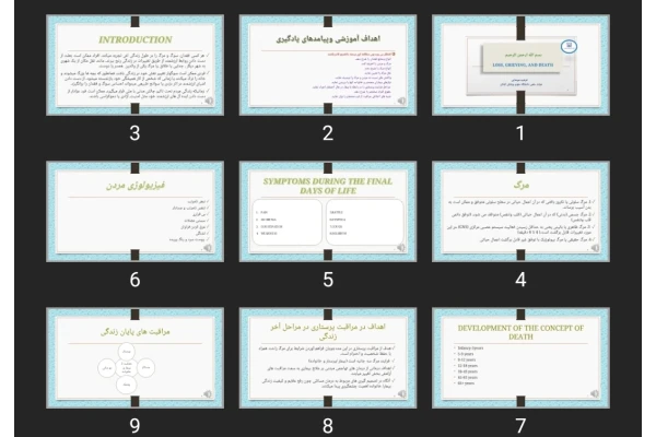 پاورپوینت LOSS, GRIEVING, AND DEATH