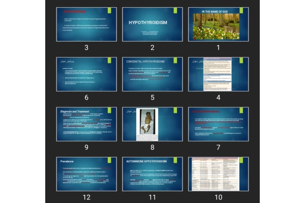 پاورپوینت HYPOTHYROIDISM