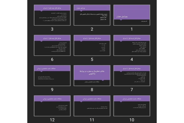پاورپوینت مدیریت رفتار زناشویی