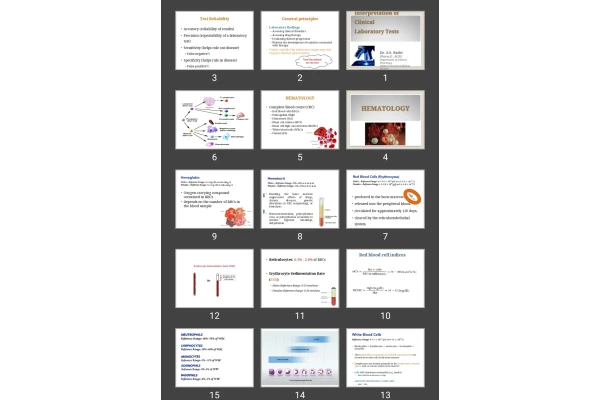 پاورپوینت Interpretation of Clinical Laboratory Tests