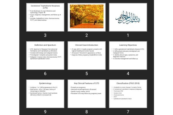 پاورپوینت Gestational Trophoblastic Neoplasia (GTN)