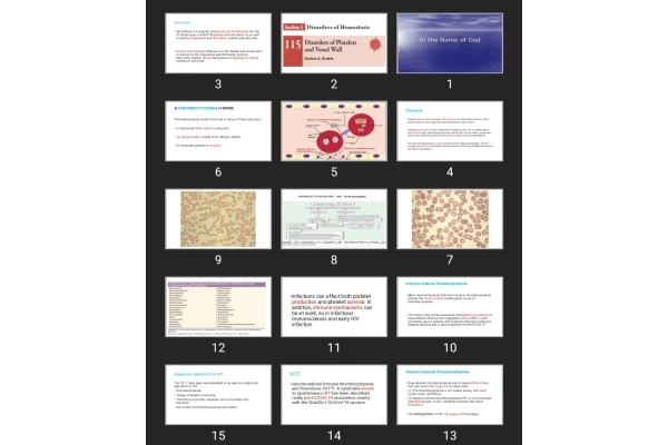 پاورپوینت Disorders of Hemostasis