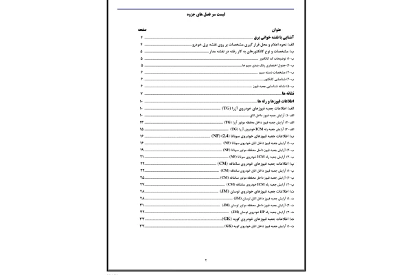 جزوه عیب یابی مدارات الکتریکی خودروهای هیوندای