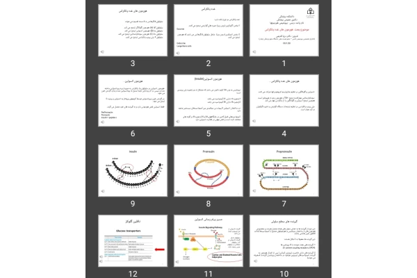 پاورپوینت هورمون های غده پانکراس