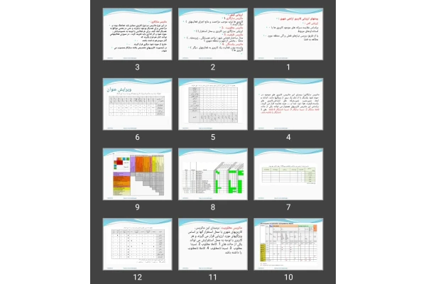 پاورپوینت روش های ارزیابی کاربری اراضی شهری