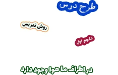 طرح درس و روش تدریس علوم اول، درس 10: در اطراف ما هوا وجود دارد