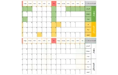 تقویم اکسل سال ۱۴۰5 | ابزار کاربردی برای هدف‌گذاری ، مدیریت زمان و پیگیری ددلاین‌ها