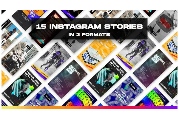 پروژه آماده افترافکت : استوری و پست اینستاگرام Instagram Stories and Posts IV