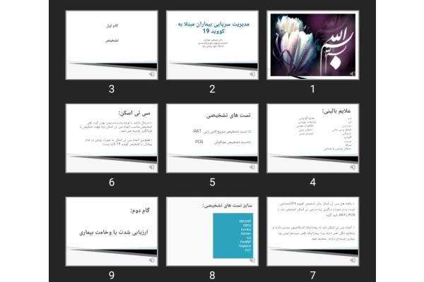پاورپوینت مدیریت سرپایی بیماران مبتلا به کووید 19