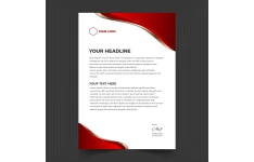 وکتور سربرگ شرکتی لاکچری با فرمت eps