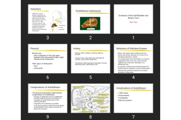 پاورپوینت Diseases of the Gall Bladder and Biliary Tract