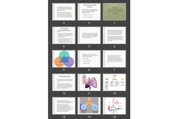 پاورپوینت بیماری های عروقی ریه Pulmonary thromboembolism and pulmonary hypertension