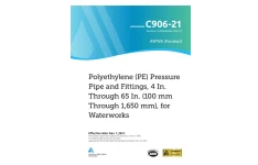 استاندارد لوله های و اتصالات پلی اتیلنی 4 اینچ الی 65 اینچ  ویرایش 2022  💥AWWA C906 2021  ✅Polyethylene PE Pressure Pipe and Fittings, 4 inch through 65 inch  for waterworks