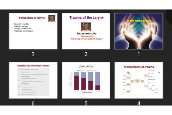 پاورپوینت Trauma of the Larynx