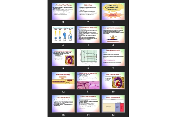 پاورپوینت fluid and electrolyte disorders