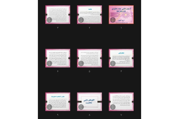 جزوه آزمون چند محوری میلون
