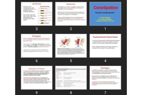 پاورپوینت Constipation