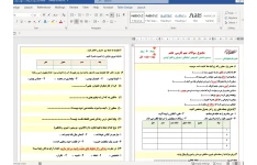 مجموعه سوالات مهم امتحانی نوبت اول فارسی هفتم | تا پایان درس 9