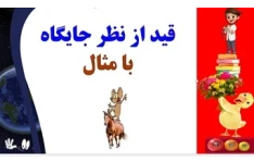 قید از نظر جایگاه با مثال