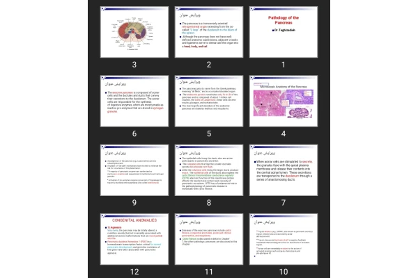 پاورپوینت Pathology of the Pancreas