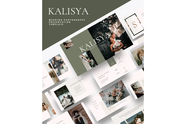 دانلود قالب پاورپوینت آلبوم ایتالیایی عکاسی عروسی Wedding Photography Powerpoint Template