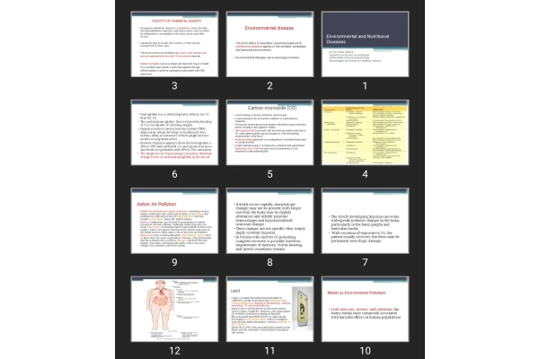 پاورپوینت Environmental and Nutritional Diseases