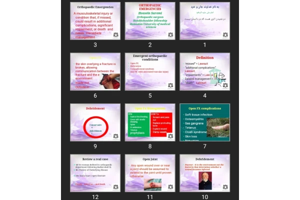 پاورپوینت ORTHOPAEDIC EMERGENCIES