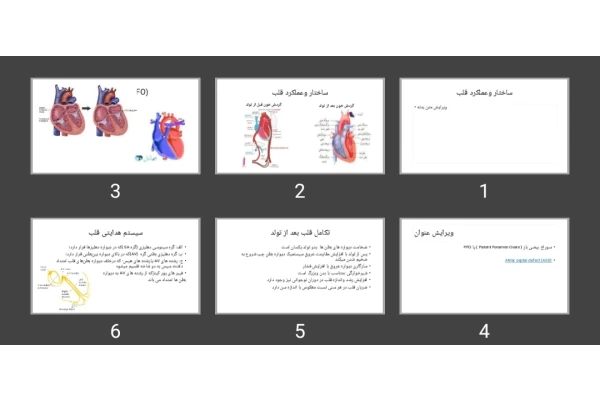 پاورپوینت ساختار و عملکرد قلب