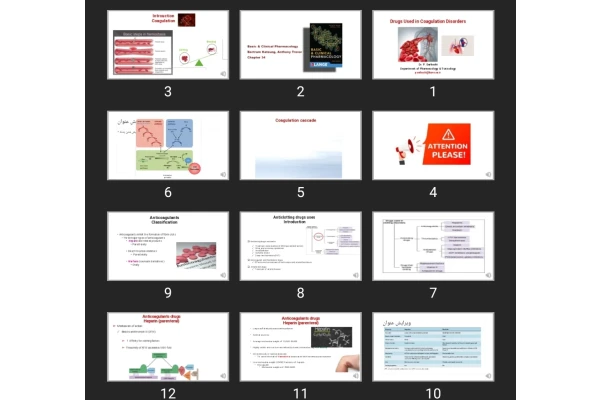 پاورپوینت Drugs Used in Coagulation Disorders
