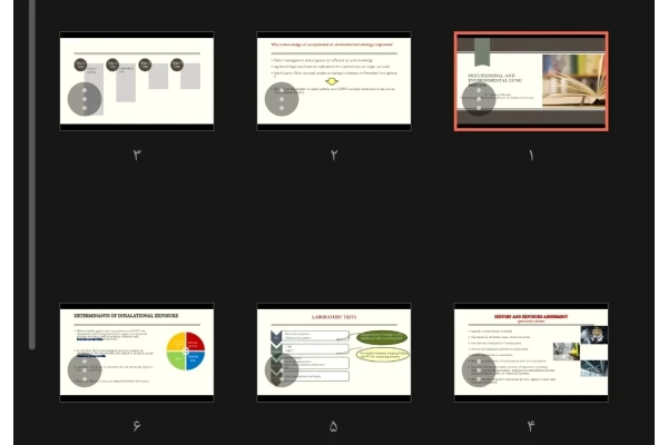 جزوه Occupational and Environmental Lung Disease