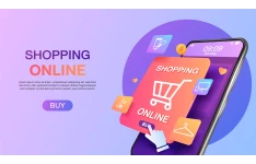 بنر وب سایت آنلاین شاپ و پرداخت یار با موبایل