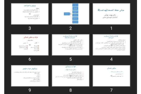 پاورپوینت مبانی حفظ الصحه