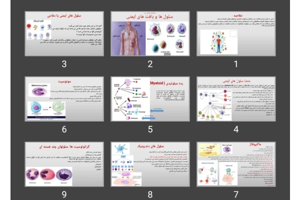 پاورپوینت سلول های سیستم ایمنی