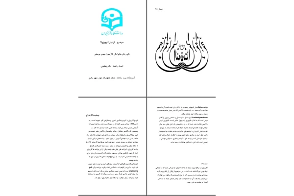 گزارش کارورزی ۳