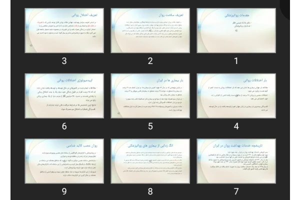 پاورپوینت مقدمات روانپزشکی