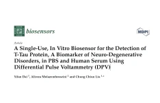 ترجمه فارسی مقاله ... A Single-Use, In Vitro Biosensor for the Detection of T-Tau Protein