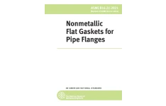 ♻️✏️ASME B16.21 2021 ♻️استاندارد گسکت های غیرفلزی برای فلنج لوله ویرایش 2021  ❤️Nonmetallic Flat Gaskets for Pipe Flanges