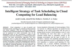 ترجمه مقاله انگلیسی: استراتژی هوشمند زمان‌بندی وظیفه برای تعادل بار در محاسبات ابری