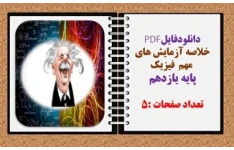 خلاصه آزمایش های مهم  فیزیک پایه یازدهم تعداد صفحات :5