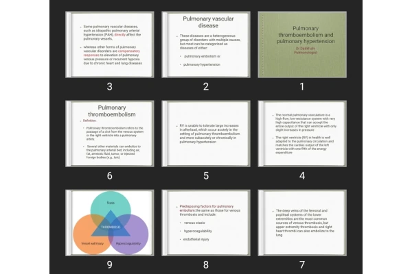 پاورپوینت Pulmonary thromboembolism and pulmonary hypertension