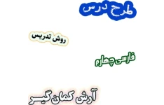 طرح درس و روش تدریس فارسی چهارم، درس 6: آرش کمان گیر
