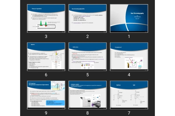 پاورپوینت Gas Chromatography